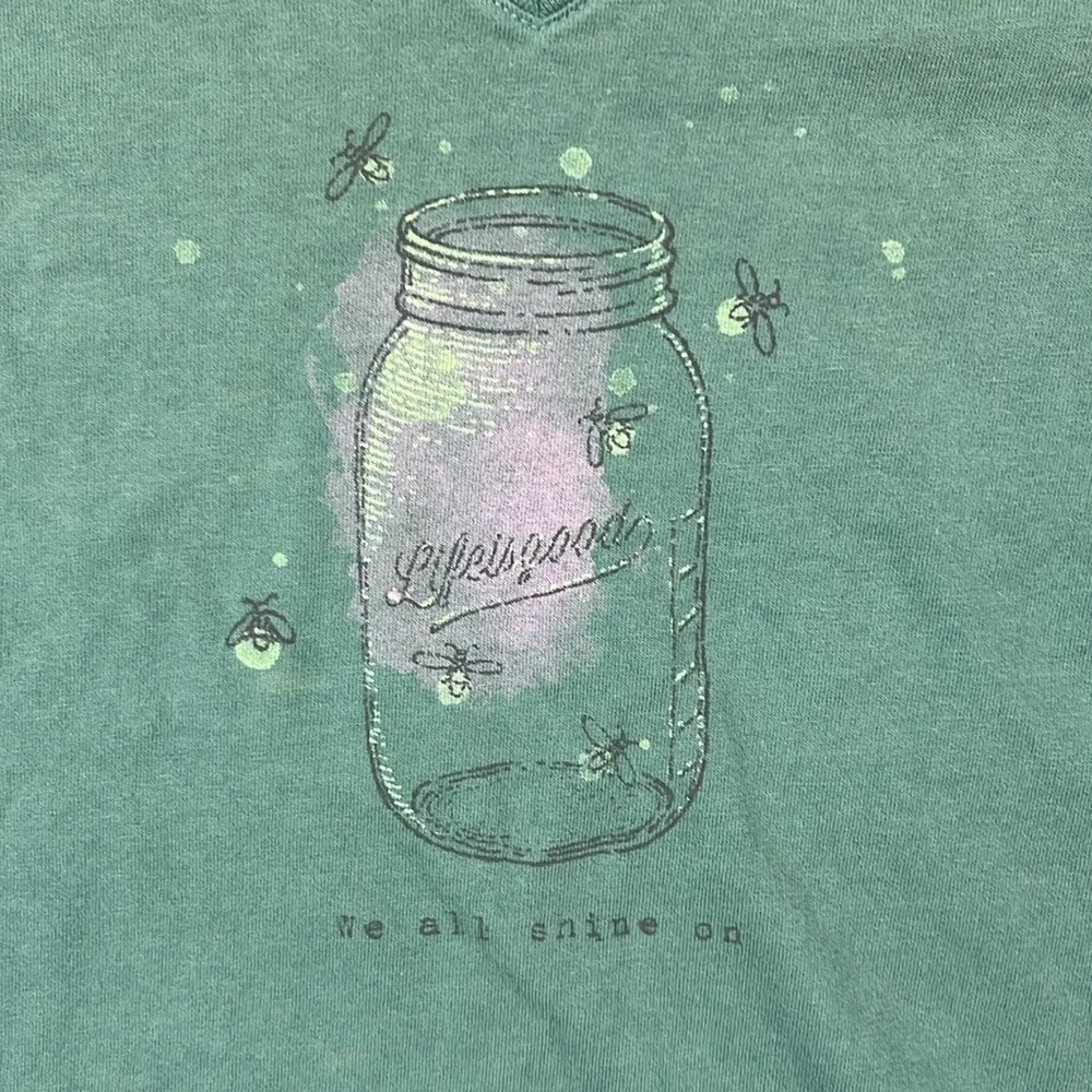 Life Is Good Green V-Neck Short Sleeve Tee
Size: Medium - Picture 3 of 8